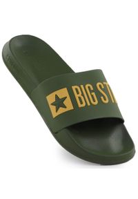 Big-Star - Klapki męskie plażowe basenowe zielone Big Star SS174360. Okazja: na plażę. Kolor: zielony. Materiał: tworzywo sztuczne. Styl: casual #1