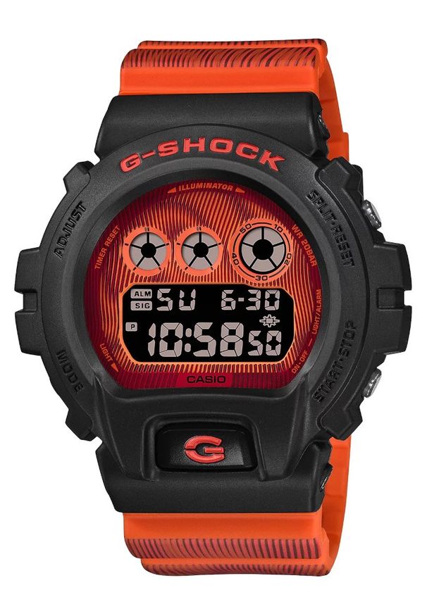 G-Shock - Zegarek Męski G-SHOCK Time Distortion Series 5900 Series DW-6900TD-4ER. Materiał: tworzywo sztuczne. Styl: sportowy