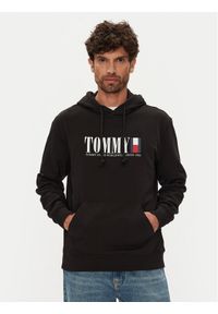 Tommy Jeans Bluza Dna Graphic DM0DM22144 Czarny Regular Fit. Kolor: czarny. Materiał: bawełna