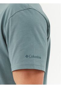 columbia - Columbia T-Shirt CSC Basic Logo™ Short Sleeve Zielony Regular Fit. Kolor: zielony. Materiał: bawełna, syntetyk #5