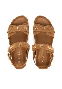 Guess Sandały FLPFLO ESU03 Brązowy. Kolor: brązowy. Materiał: materiał #4