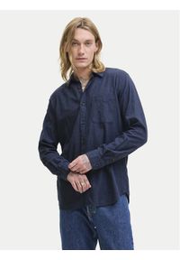 Jack & Jones - Jack&Jones Koszula Classic Melange 12278416 Granatowy Regular Fit. Kolor: niebieski. Materiał: bawełna