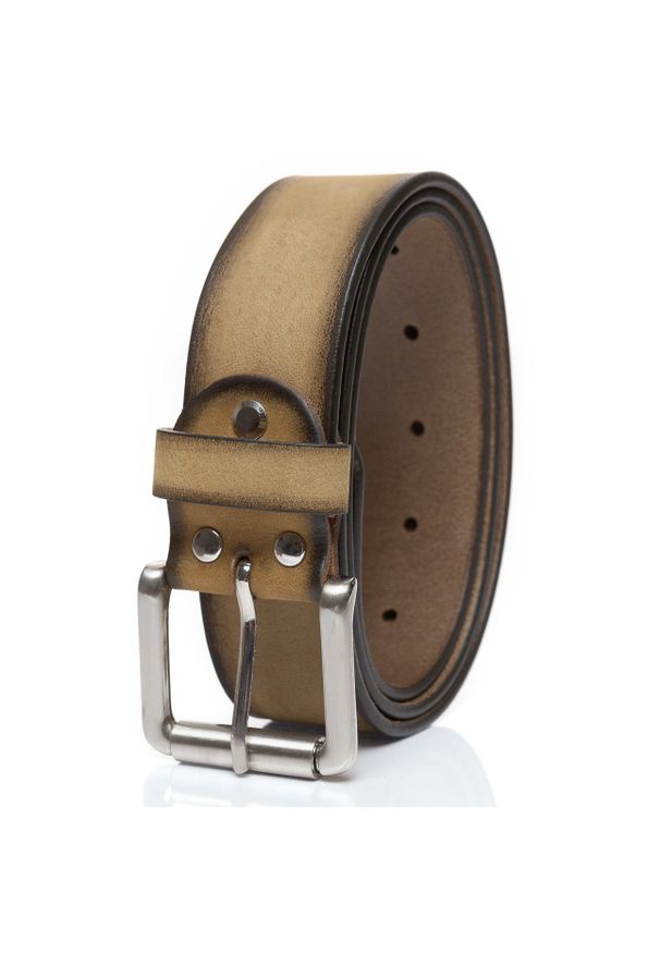 Tom Tailor - TOM TAILOR PASEK SKÓRZANY SOPO-TT376 561 40mm Ledergürtel RO2689. Materiał: skóra. Wzór: paski. Styl: klasyczny