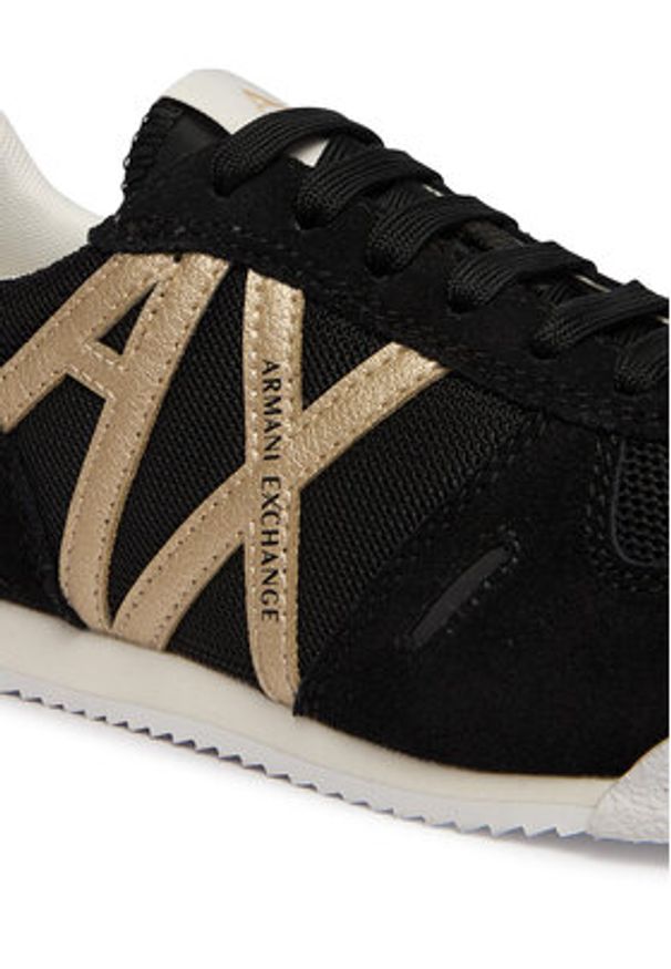 Armani Exchange Sneakersy XW002794 AF22755 MC077 Czarny. Kolor: czarny. Materiał: skóra