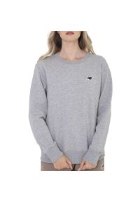 Bluza New Balance WT23601AG - szara. Okazja: na co dzień. Typ kołnierza: bez kaptura. Kolor: szary. Materiał: bawełna, materiał. Styl: klasyczny, casual