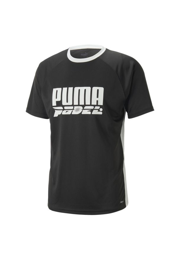 Koszulka Mężczyzna Puma Teamliga czarny. Kolor: czarny, wielokolorowy, biały. Sport: fitness
