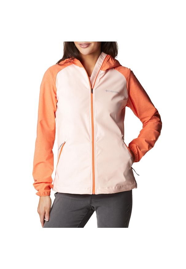 columbia - Kurtka softshell damska Columbia Heather Canyon. Kolor: pomarańczowy. Materiał: softshell. Sport: turystyka piesza