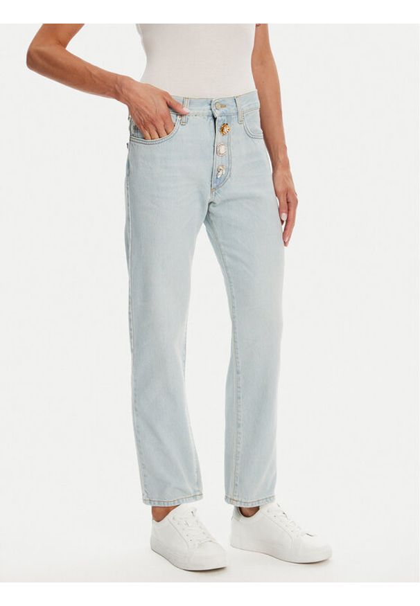 ViCOLO Jeansy DD5213 Błękitny Relaxed Fit. Kolor: niebieski