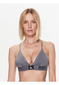 Calvin Klein Swimwear Góra od bikini Fixed KW0KW01974 Czarny. Kolor: czarny. Materiał: syntetyk