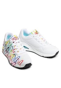 skechers - Skechers Sneakersy Uno Spread The Love 55507/WMLT Biały. Kolor: biały. Materiał: skóra #5