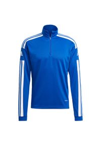Adidas - Kurtka dresowa adidas Squadra 21. Kolor: wielokolorowy, niebieski, biały. Materiał: dresówka