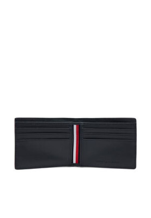 TOMMY HILFIGER - Tommy Hilfiger Duży Portfel Męski Th Corp Mini Cc Wallet AM0AM13244 Granatowy. Kolor: niebieski. Materiał: skóra