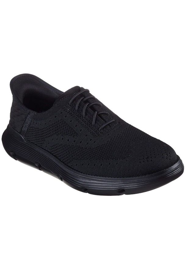 skechers - Adidasy Skechers Garza - Palma, Mężczyźni. Kolor: czarny. Materiał: materiał