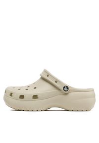 Crocs Klapki Classic Platform Clog W 206750 Beżowy. Kolor: beżowy. Obcas: na platformie