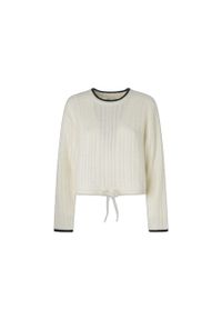 Sweter damski Pepe Jeans Elnora. Kolor: biały. Materiał: polar, materiał. Sezon: zima #1
