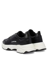 Love Moschino - LOVE MOSCHINO Sneakersy JA15246G1OIA0000 Czarny. Kolor: czarny. Materiał: skóra #4