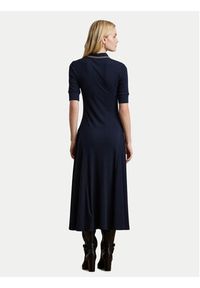 Lauren Ralph Lauren - LAUREN RALPH LAUREN Sukienka codzienna 200957638001 Granatowy Slim Fit. Okazja: na co dzień. Kolor: niebieski. Materiał: bawełna. Typ sukienki: proste. Styl: casual #5