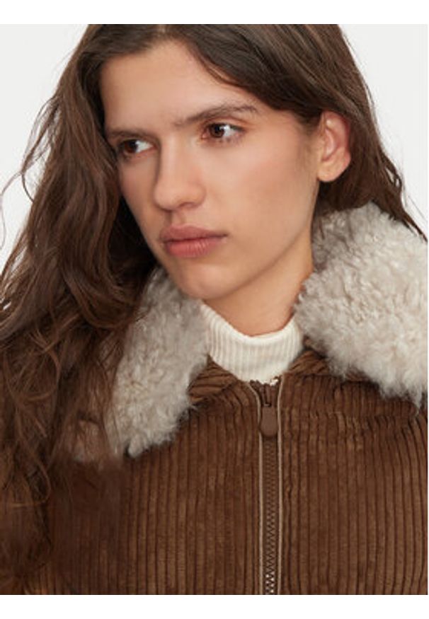 Save The Duck Kurtka bomber D32011W VELY19 Brązowy Regular Fit. Kolor: brązowy. Materiał: syntetyk