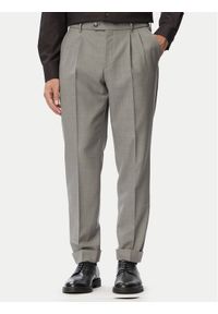 BOSS Spodnie garniturowe H-Perin-263 50567532 Szary Tapered Fit. Kolor: szary. Materiał: wełna #1