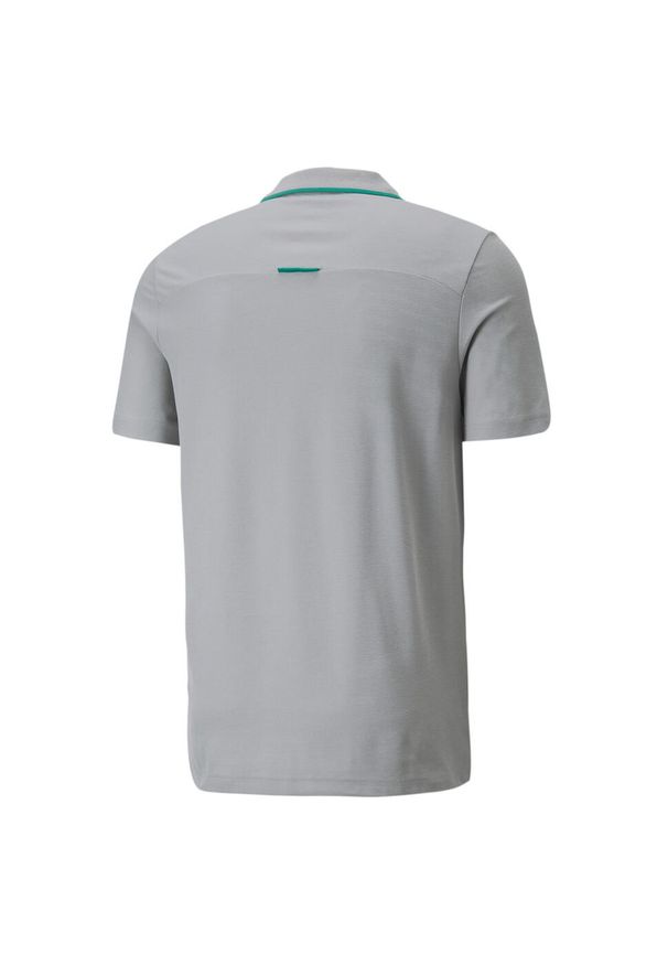 Puma - PUMA KOSZULKA POLO MAPF1 53491202 r S. Typ kołnierza: polo. Kolor: szary
