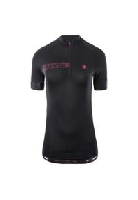 RADVIK - Damska Koszulka Kolarska Z Logo Alpha. Kolor: czarny, czerwony, wielokolorowy. Sport: kolarstwo #1