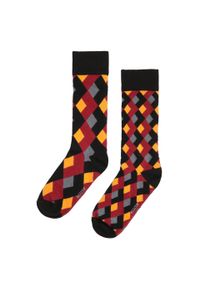 Kazar - Bawełniane skarpety w romby. Materiał: bawełna. Wzór: geometria #3