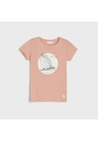 Sinsay - Koszulka Eco Aware - Różowy. Kolor: różowy #1