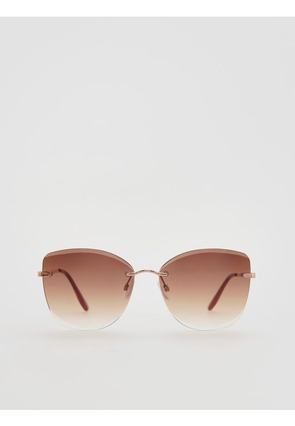 Reserved - Okulary przeciwsłoneczne - oliwkowy. Kolor: oliwkowy