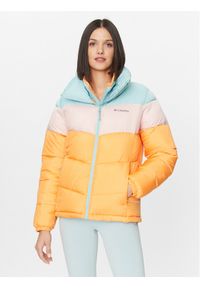 columbia - Columbia Kurtka puchowa Puffect™ Color Blocked Jacket Pomarańczowy Regular Fit. Kolor: pomarańczowy. Materiał: syntetyk