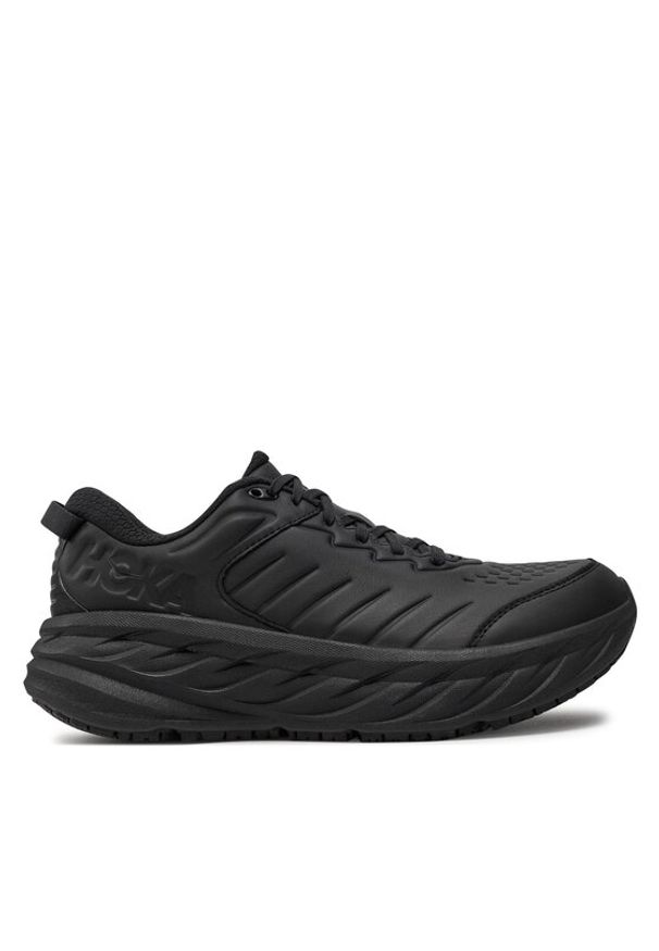 HOKA - Hoka Sneakersy Bondi Sr Wide 1129350 Czarny. Kolor: czarny. Materiał: skóra