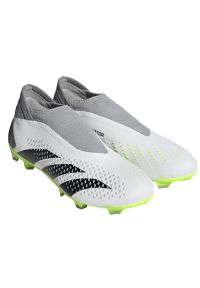 Adidas - Buty adidas Predator Accuracy.3 Ll Fg M GZ0021 białe białe. Kolor: biały. Materiał: materiał. Szerokość cholewki: normalna #4