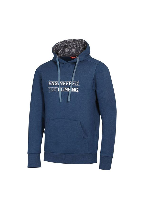 OCUN - Bluza z kapturem męska Ocun Hoodie. Typ kołnierza: kaptur. Kolor: niebieski. Materiał: polar