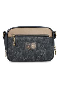 Torebka damska Anekke, mała na ramię we wzorki z regulowanym paskiem i z 2 komorami, beżowa, 41843-183. Kolor: beżowy. Wzór: aplikacja. Materiał: zdobione. Styl: casual. Rodzaj torebki: na ramię #2