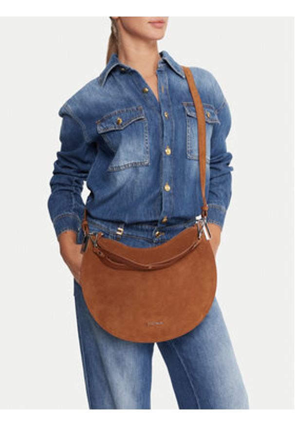 Coccinelle Saszetka 323810 Brązowy. Kolor: brązowy. Materiał: skórzane, zamszowe