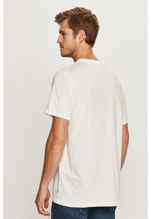 Levi's® - Levi's - T-shirt. Okazja: na co dzień, na spotkanie biznesowe. Kolor: biały. Wzór: nadruk. Styl: biznesowy, casual