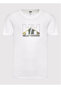 Helly Hansen T-Shirt Nord Graphic 62978 Biały Regular Fit. Kolor: biały. Materiał: bawełna