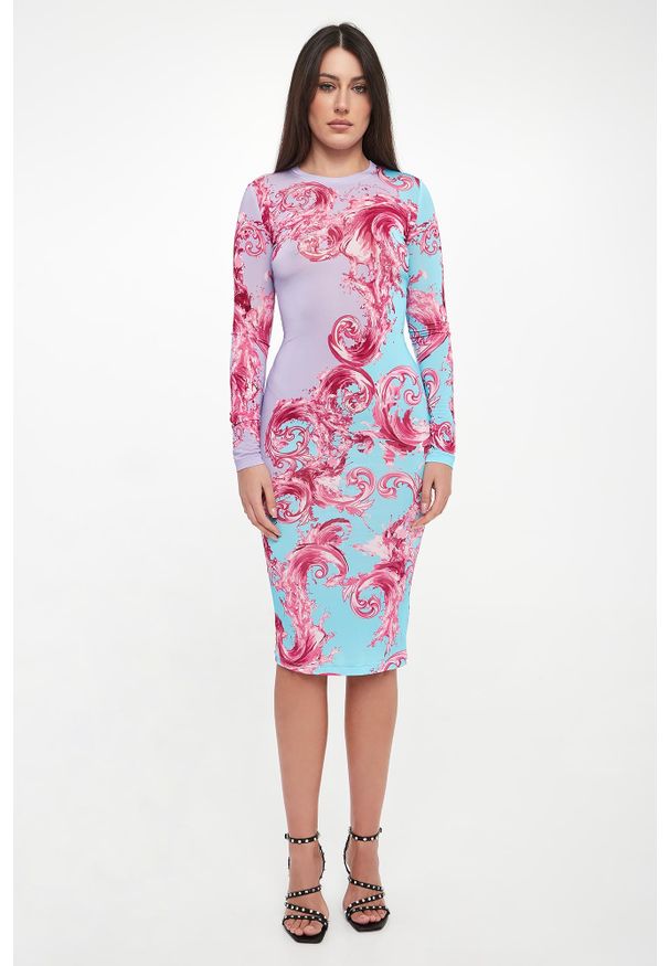 Versace Jeans Couture - Sukienka z nadrukiem VERSACE JEANS COUTURE. Wzór: nadruk