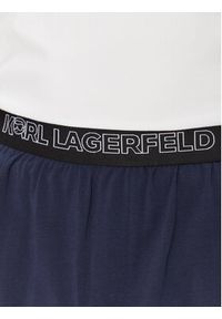 Karl Lagerfeld - KARL LAGERFELD Piżama A2M45007 Granatowy Regular Fit. Kolor: niebieski. Materiał: bawełna