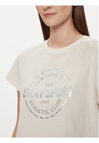 DKNY Sport T-Shirt DP3T9563 Beżowy Relaxed Fit. Kolor: beżowy. Materiał: bawełna. Styl: sportowy #2