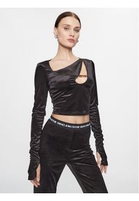 Versace Jeans Couture Bluzka 75HAH605 Czarny Slim Fit. Kolor: czarny. Materiał: syntetyk #1