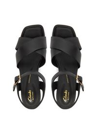 Clarks Sandały Serina35 Cross 26181343 Czarny. Kolor: czarny. Materiał: skóra #6