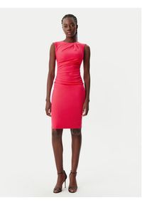 Rinascimento Sukienka koktajlowa CFC0122548003 Różowy Regular Fit. Kolor: różowy. Materiał: syntetyk. Styl: wizytowy