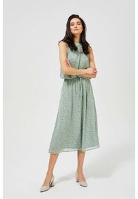 MOODO - Wzorzysta sukienka w stylu boho. Materiał: guma, poliester. Wzór: kwiaty, nadruk. Styl: boho #1