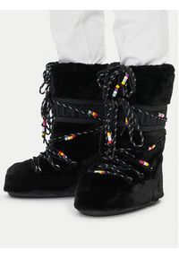 Moon Boot Śniegowce Icon Faux Fur BEADS80D1408990 Czarny. Kolor: czarny. Materiał: materiał #7