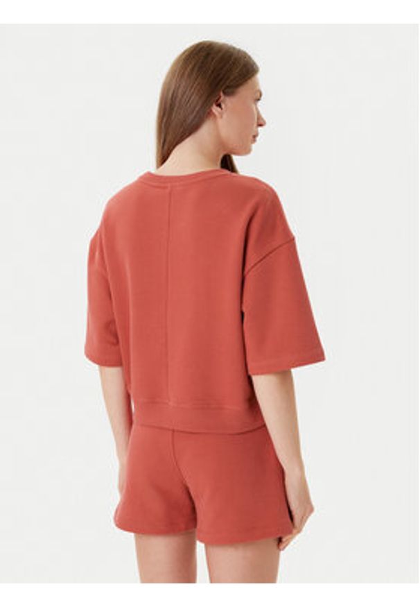 K-Way Bluza Gwen K7127ZW Czerwony Comfort Fit. Kolor: czerwony. Materiał: bawełna