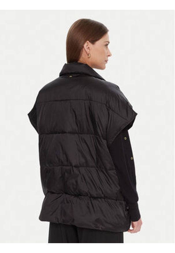 Lola Casademunt by Maite Bezrękawnik RAINFOREST W PKT 4 BEIGE DIMITY Czarny Oversize. Kolor: czarny. Materiał: poliamid. Długość rękawa: bez rękawów