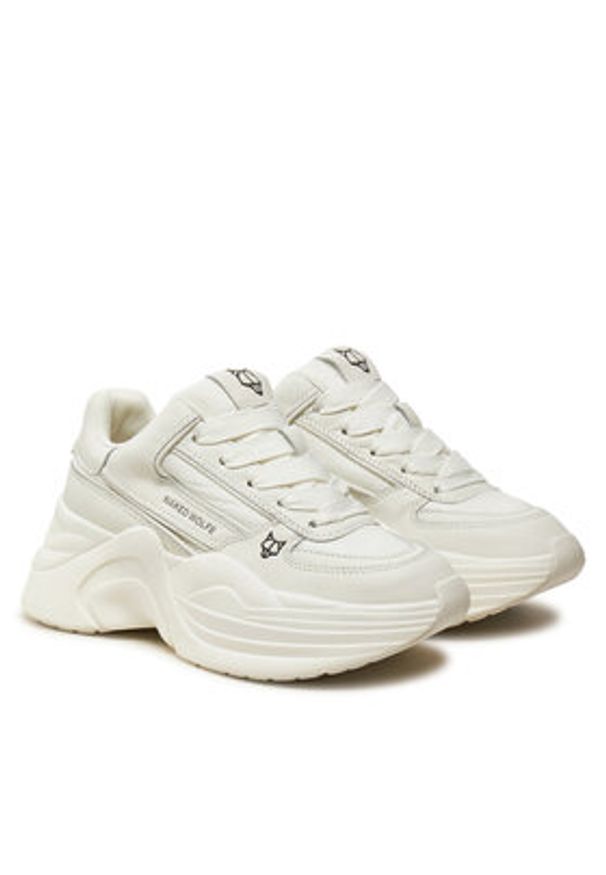 Naked Wolfe Sneakersy Temple Biały. Kolor: biały. Materiał: skóra