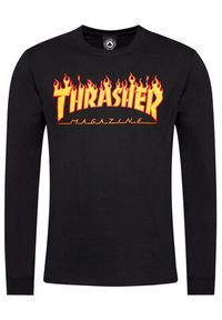 Thrasher Longsleeve Flame Czarny Regular Fit. Kolor: czarny. Materiał: bawełna. Długość rękawa: długi rękaw #3