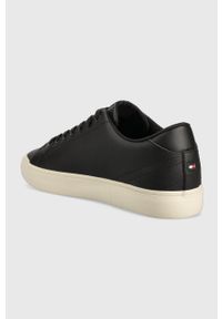 TOMMY HILFIGER - Tommy Hilfiger sneakersy skórzane TH HI VULC CORE LOW kolor czarny FM0FM04687. Nosek buta: okrągły. Kolor: czarny. Materiał: skóra #4