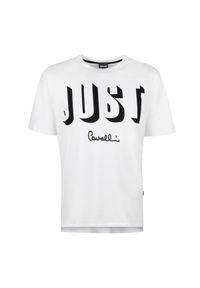 Roberto Cavalli - Just Cavalli T-shirt. Materiał: bawełna. Długość: długie. Wzór: aplikacja